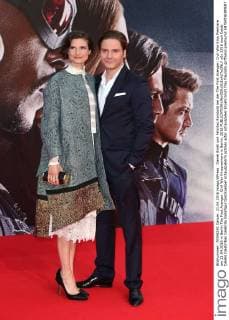 Daniel Brühl und Felicitas Rombold bei der The First Avenger: Civil War Kino Premiere am 21.04.2016 in Berlin The First Avenger: Civil War Kinopremiere in Berlin, 2016 