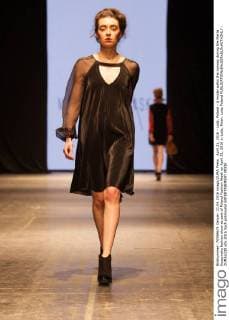 April 21, 2016 - Lodz, Poland - A model walks the runway during the Marta Kuszynska fashion show as part of Poland Fashion Week on April 21, 2016 in Lodz, Polan. Lodz Poland  - ZUMAn230