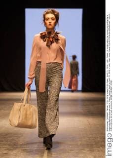 April 21, 2016 - Lodz, Poland - A model walks the runway during the Marta Kuszynska fashion show as part of Poland Fashion Week on April 21, 2016 in Lodz, Polan. Lodz Poland  - ZUMAn230