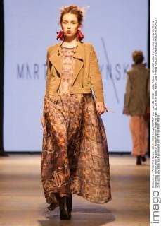 April 21, 2016 - Lodz, Poland - A model walks the runway during the Marta Kuszynska fashion show as part of Poland Fashion Week on April 21, 2016 in Lodz, Polan. Lodz Poland  - ZUMAn230