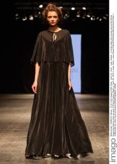 April 21, 2016 - Lodz, Poland - A model walks the runway during the Marta Kuszynska fashion show as part of Poland Fashion Week on April 21, 2016 in Lodz, Polan. Lodz Poland  - ZUMAn230