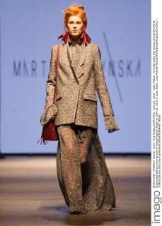 April 21, 2016 - Lodz, Poland - A model walks the runway during the Marta Kuszynska fashion show as part of Poland Fashion Week on April 21, 2016 in Lodz, Polan. Lodz Poland  - ZUMAn230