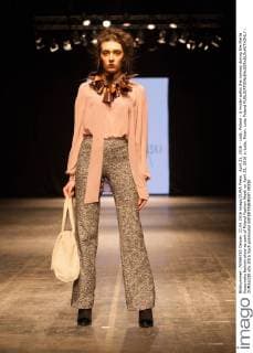 April 21, 2016 - Lodz, Poland - A model walks the runway during the Marta Kuszynska fashion show as part of Poland Fashion Week on April 21, 2016 in Lodz, Polan. Lodz Poland  - ZUMAn230