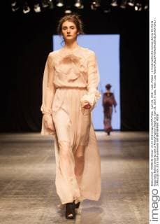 April 21, 2016 - Lodz, Poland - A model walks the runway during the Marta Kuszynska fashion show as part of Poland Fashion Week on April 21, 2016 in Lodz, Polan. Lodz Poland  - ZUMAn230