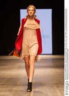 April 21, 2016 - Lodz, Poland - A model walks the runway during the Marta Kuszynska fashion show as part of Poland Fashion Week on April 21, 2016 in Lodz, Polan. Lodz Poland  - ZUMAn230