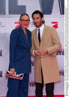 Natascha Ochsenknecht mit Freund Umut Kekilli - Deutschlandpremiere von Civil War - The First Avenger in Berlin am 21.04.2016. Deutschlandpremiere Civil War - The First Avenger