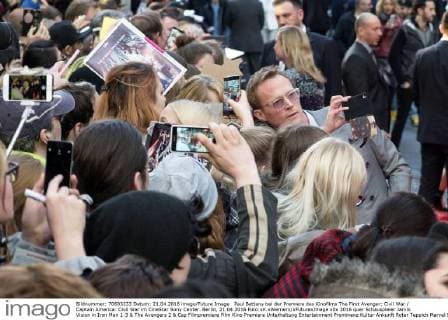 Paul Bettany bei der Premiere des Kinofilms The First Avenger: Civil War Captain America: Civil War im CineStar Sony Center. Berlin, 21.04.2016 Foto:xK.xWernerx xFuturexImage