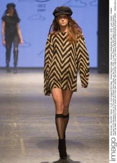 Poland Fashion Week: Szczesny Modenschau April 21, 2016 - Lodz, Poland - Models are seen at the Szczesny show on Thursday at Poland Fasion Week, on April 21, 2016, in Lodz, Poland. The 14th edition of the Polish fashion week has been troubled by financial issues and is two days shorter than originally planned. Lodz Poland  - ZUMAn230