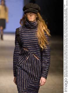 Poland Fashion Week: Szczesny Modenschau April 21, 2016 - Lodz, Poland - Models are seen at the Szczesny show on Thursday at Poland Fasion Week, on April 21, 2016, in Lodz, Poland. The 14th edition of the Polish fashion week has been troubled by financial issues and is two days shorter than originally planned. Lodz Poland  - ZUMAn230