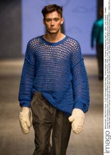 Poland Fashion Week: Szczesny Modenschau April 21, 2016 - Lodz, Poland - Models are seen at the Szczesny show on Thursday at Poland Fasion Week, on April 21, 2016, in Lodz, Poland. The 14th edition of the Polish fashion week has been troubled by financial issues and is two days shorter than originally planned. Lodz Poland  - ZUMAn230