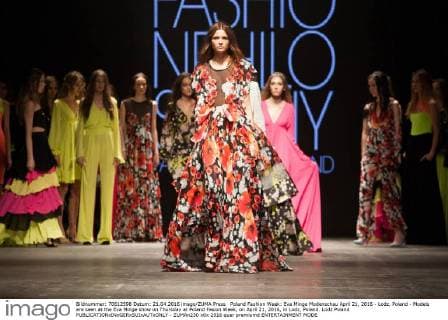 Poland Fashion Week: Eva Minge Modenschau April 21, 2016 - Lodz, Poland - Models are seen at the Eva Minge show on Thursday at Poland Fasion Week, on April 21, 2016, in Lodz, Poland. Lodz Poland  - ZUMAn230