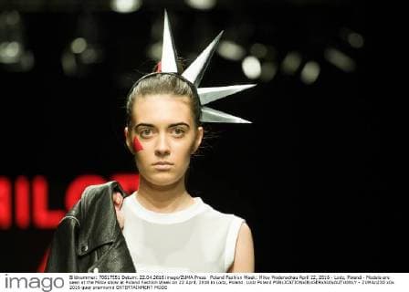 Poland Fashion Week: Milov Modenschau April 22, 2016 - Lodz, Poland - Models are seen at the Milov show at Poland Fashion Week on 22 April, 2016 in Lodz, Poland. Lodz Poland  - ZUMAn230