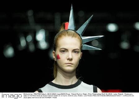 Poland Fashion Week: Milov Modenschau April 22, 2016 - Lodz, Poland - Models are seen at the Milov show at Poland Fashion Week on 22 April, 2016 in Lodz, Poland. Lodz Poland  - ZUMAn230