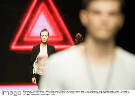 Poland Fashion Week: Milov Modenschau April 22, 2016 - Lodz, Poland - Models are seen at the Milov show at Poland Fashion Week on 22 April, 2016 in Lodz, Poland. Lodz Poland  - ZUMAn230