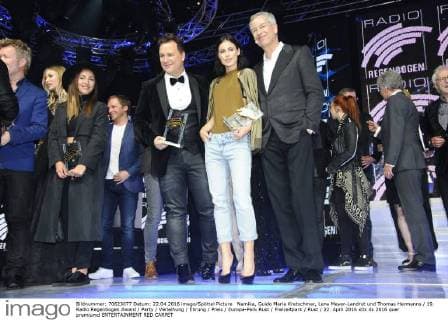 Namika, Guido Maria Kretschmar, Lena Meyer-Landrut und Thomas Hermanns 19. Radio Regenbogen Award Party Verleihung Ehrung Preis Europa-Park Rust Freizeitpark Rust 22. April 2016