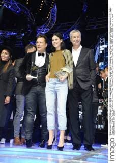 Guido Maria Kretschmar, Lena Meyer-Landrut und Thomas Hermanns 19. Radio Regenbogen Award Party Verleihung Ehrung Preis Europa-Park Rust Freizeitpark Rust 22. April 2016