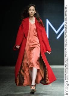 April 22, 2016 - Lodz, Poland - A model walks the runway at the Magda Stepien Lyga show during the Poland Fashion Week, in Lodz, Poland, on April 22, 2016. Lodz Poland  - ZUMAn230