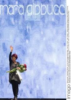 April 22, 2016 - Lodz, Poland - Fashion designer Tamara of Mara Gibbucci during her fashion show on Friday at Poland Fasion Week, in Lodz, Poland, on April 22, 2016. Lodz Poland  - ZUMAn230