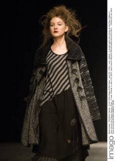 April 22, 2016 - Lodz, Poland - A model walks the runway at the Mara Gibbucci show during the Poland Fashion Week, in Lodz, Poland, on April 22, 2016. Lodz Poland  - ZUMAn230