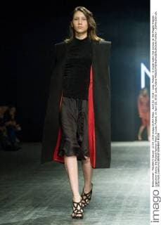 April 22, 2016 - Lodz, Poland - A model walks the runway at the Magda Stepien Lyga show during the Poland Fashion Week, in Lodz, Poland, on April 22, 2016. Lodz Poland  - ZUMAn230