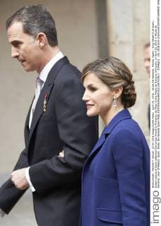 April 23, 2016 - Alcala De Henares, Madrid, Spain - King Felipe VI of Spain, Queen Letizia of Spain attended Cervantes Award to Fernando del Paso at the Alcala de Henares University on April 23, 2016 in Alcala de Henares, near of Madrid, Spain. Alcala De Henares Spain  - ZUMAg15_