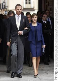 April 23, 2016 - Alcala De Henares, Madrid, Spain - King Felipe VI of Spain, Queen Letizia of Spain attended Cervantes Award to Fernando del Paso at the Alcala de Henares University on April 23, 2016 in Alcala de Henares, near of Madrid, Spain. Alcala De Henares Spain  - ZUMAg15_