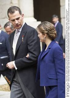 April 23, 2016 - Alcala De Henares, Madrid, Spain - King Felipe VI of Spain, Queen Letizia of Spain attended Cervantes Award to Fernando del Paso at the Alcala de Henares University on April 23, 2016 in Alcala de Henares, near of Madrid, Spain. Alcala De Henares Spain  - ZUMAg15_