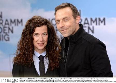 Clelia Sarto mit Ehemann Aleksandar Jovanovic bei der Europapremiere des Kinofilms Ein Hologramm für den König A Hologram for the King im Zoo Palast. Berlin, 24.04.2016 Foto:xC.xNiehausx xFuturexImage