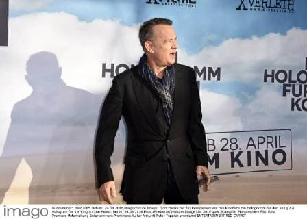 Tom Hanks bei der Europapremiere des Kinofilms Ein Hologramm für den König A Hologram for the King im Zoo Palast. Berlin, 24.04.2016 Foto:xFredericx xFuturexImage