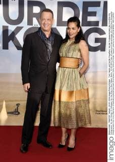 Tom Hanks und Sarita Choudhury bei der Europapremiere des Kinofilms Ein Hologramm für den König A Hologram for the King im Zoo Palast. Berlin, 24.04.2016 Foto:xFredericx xFuturexImage