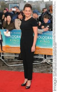 Danish actress Sidse Babett Knudsen attends the UK Premiere of A Hologram For The King at BFI Southbank on April 25, 2016.  LON20160425211 PAULxTREADWAY