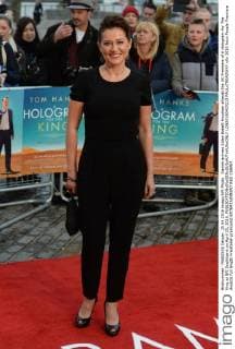 Danish actress Sidse Babett Knudsen attends the UK Premiere of A Hologram For The King at BFI Southbank on April 25, 2016.  LON20160425213 PAULxTREADWAY