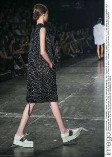 SAO PAULO, Brazil - 25 04 2016: SPFW SUMMER 2017 - The designer Luiz Claudio& 39;s Apartment 03, parading his summer 2017 collection on the first day of Fashion Week, Monday (25) at the Biennale.  BrunaxMarques