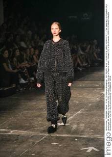SAO PAULO, Brazil - 25 04 2016: SPFW SUMMER 2017 - The designer Luiz Claudio& 39;s Apartment 03, parading his summer 2017 collection on the first day of Fashion Week, Monday (25) at the Biennale.  BrunaxMarques