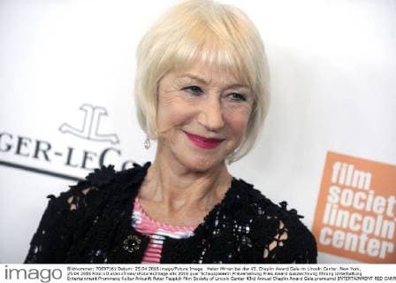 Helen Mirren bei der 43. Chaplin Award Gala im Lincoln Center. New York, 25.04.2016 Foto:xD.xVanxTinex xFuturexImage
