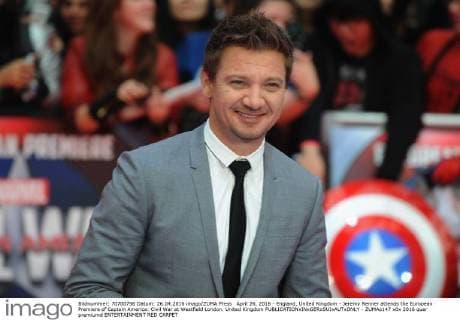 April 26, 2016 - England, United Kingdom - Jeremy Renner attends the European Premiere of Captain America: Civil War at Westfield London. United Kingdom - ZUMAs147