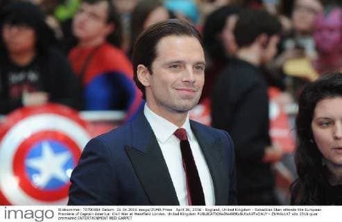 April 26, 2016 - England, United Kingdom - Sebastian Stan attends the European Premiere of Captain America: Civil War at Westfield London. United Kingdom - ZUMAs147