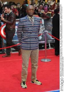 April 26, 2016 - England, United Kingdom - Samuel L Jackson attends the European Premiere of Captain America: Civil War at Westfield London. United Kingdom - ZUMAs147