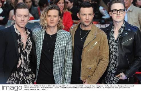 April 26, 2016 - England, United Kingdom - McFly attend the European Premiere of Captain America: Civil War at Westfield London. United Kingdom - ZUMAs147