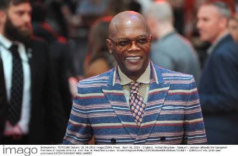 April 26, 2016 - England, United Kingdom - Samuel L Jackson attends the European Premiere of Captain America: Civil War at Westfield London. United Kingdom - ZUMAs147