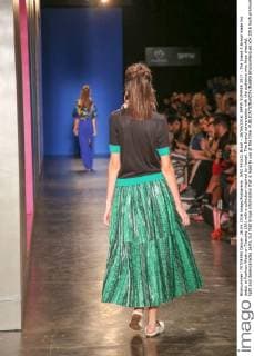 SAO PAULO, Brazil - 26 04 2016: SPFW SUMMER 2017 - The brand A.Brand made his debut at Fashion Week on Tuesday (26) with a collection inspired by Hawaii. The brand conversation with the audience who likes cheerful, light and desencanadas parts, but that brings information that is legal to use at the time.  BrunaxMarques