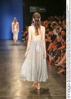 SAO PAULO, Brazil - 26 04 2016: SPFW SUMMER 2017 - The brand A.Brand made his debut at Fashion Week on Tuesday (26) with a collection inspired by Hawaii. The brand conversation with the audience who likes cheerful, light and desencanadas parts, but that brings information that is legal to use at the time.  BrunaxMarques