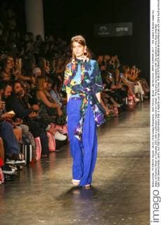 SAO PAULO, Brazil - 26 04 2016: SPFW SUMMER 2017 - The brand A.Brand made his debut at Fashion Week on Tuesday (26) with a collection inspired by Hawaii. The brand conversation with the audience who likes cheerful, light and desencanadas parts, but that brings information that is legal to use at the time.  BrunaxMarques