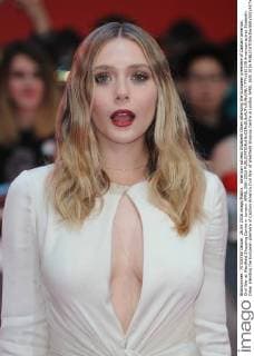 American actress Elizabeth Olsen attending the European premiere of Captain America: Civil War at Westfield Shopping Centre in London. APRIL 26th 2016  PTYx161145
