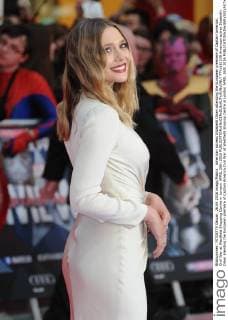 American actress Elizabeth Olsen attending the European premiere of Captain America: Civil War at Westfield Shopping Centre in London. APRIL 26th 2016  PTYx161145