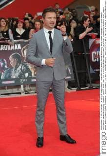 American actor Jeremy Renner attending the European premiere of Captain America: Civil War at Westfield Shopping Centre in London. APRIL 26th 2016  PTYx161145