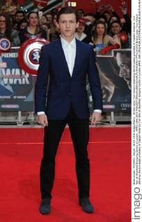 British actor Tom Holland attending the European premiere of Captain America: Civil War at Westfield Shopping Centre in London. APRIL 26th 2016  PTYx161145