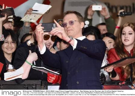 Paul Bettany bei der Premiere des Kinofilms Captain America: Civil War The First Avenger: Civil War im Vue Cinema Westfield. London, 26.04.2016 Paul Bettany  Foto:xS.xVasx xFuturexImage