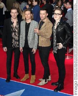 America Civil War UK Premiere London, UK. McFly at Captain America Civil War UK Premiere at the Vue Westfield Shopping Centre, London on April 26th 2016. LMK73-60233-270416 