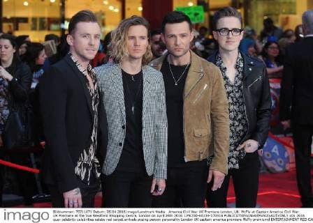America Civil War UK Premiere London, UK. McFly at Captain America Civil War UK Premiere at the Vue Westfield Shopping Centre, London on April 26th 2016. LMK200-60234-270416 